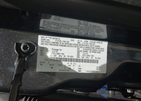 2016 Ford C-Max Energi Sel z USA, uszkodzony, nr VIN 1FADP5CU8GL115355